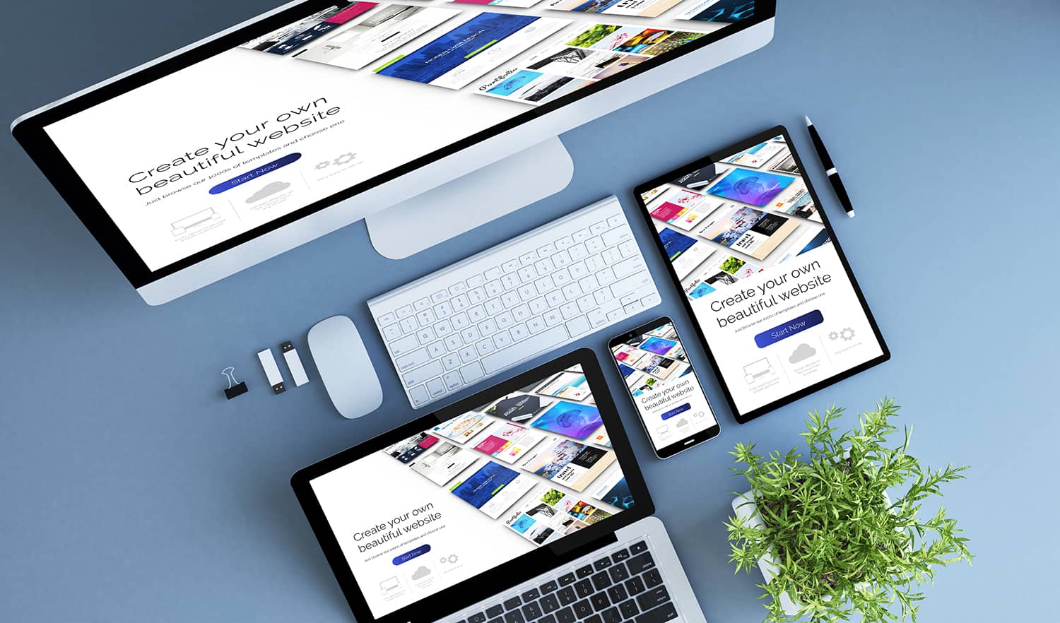 Site builder per creare pagine web